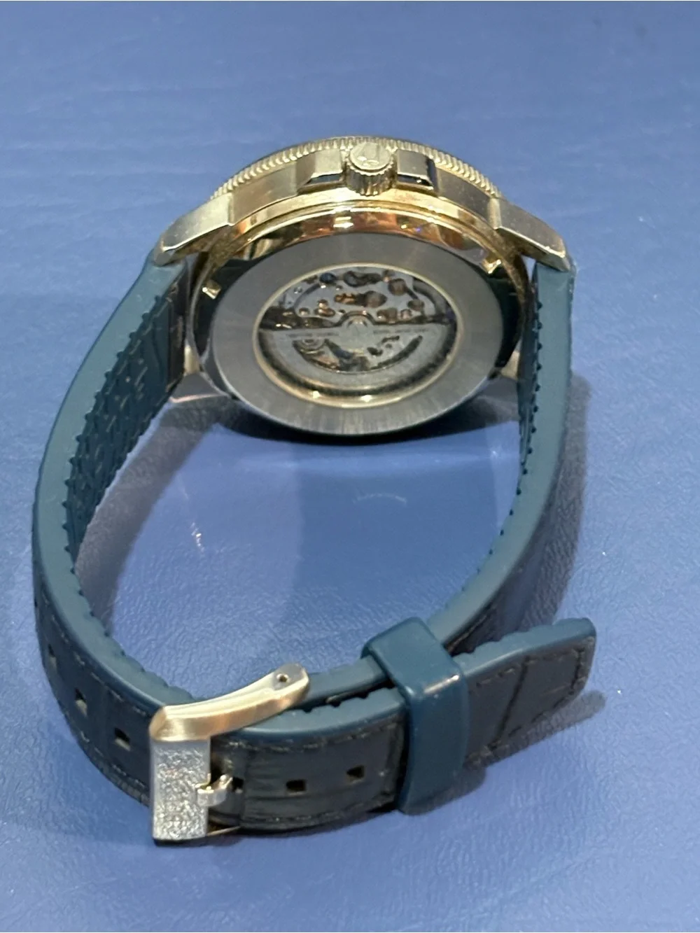 Bulova Men’s Marine Star Automatic Watch with Blue Strap